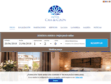 Tablet Screenshot of hotelcasadecolon.com